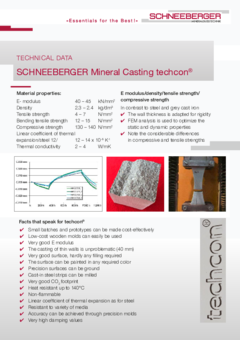SCHNEEBERGER Mineral Casting techcon®