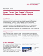 Technical Brief - Seven Things Your Device’s Distance Measurement System Should Deliver