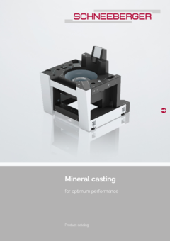 Mineral casting - Product catalogue