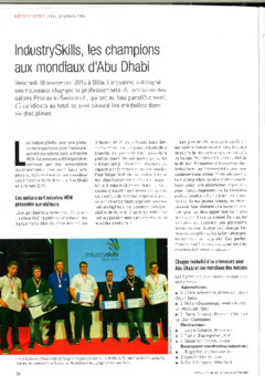 IndustrySkills the world championship in Abu Dhabi