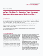 Technical Brief - OEMs: Six Tips For Bringing Your Compact Distance Measurements Up to the Mark