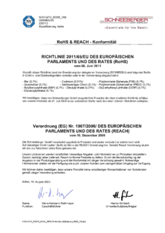 RoHS & REACH - Konformitätserklärung