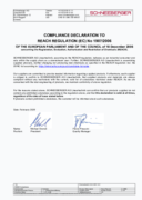 REACH - Compliance - SCHNEEBERGER AG, Regulation (EC) No 1907/2006, English