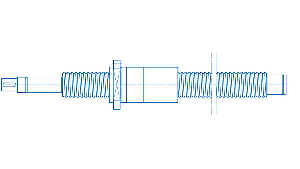 Ball screw with driven spindle