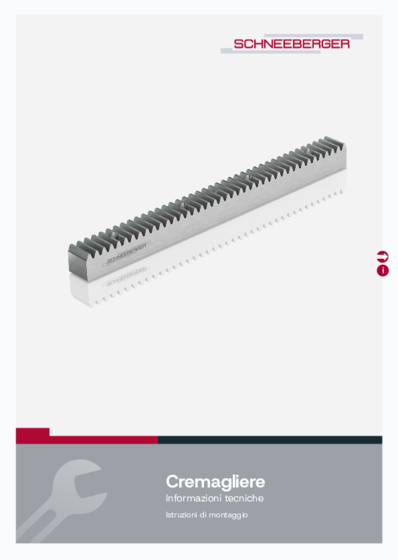 Gear racks Mounting instruction - Standard and customised