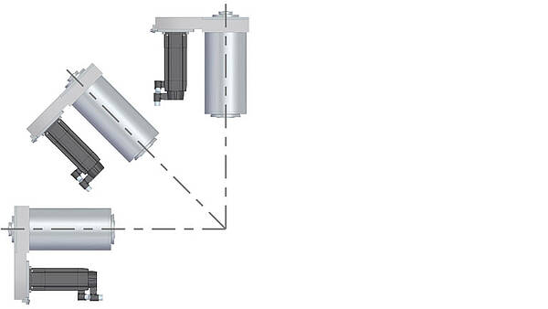 Telescope actuators for all installation positions