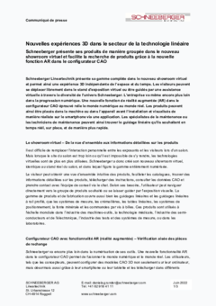 Nouvelles expériences 3D dans le secteur de la technologie linéaire Nouvelles expériences 3D dans le secteur de la technologie linéaire