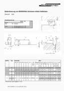 MONORAIL Side fixing  - Side fixing of Monorail guideways with V-wedge