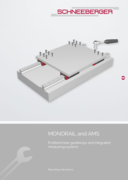 MONORAIL and AMS Mounting instruction - Profile guideways and integrated measuring systems