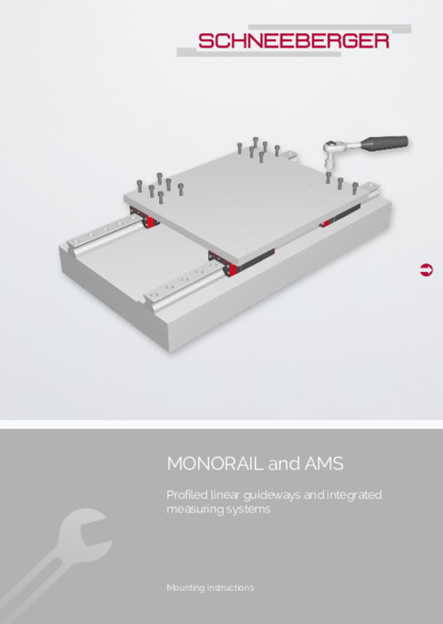 MONORAIL and AMS Mounting instruction - Profile guideways and integrated measuring systems