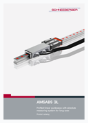 MONORAIL AMSABS 3L - Product brochure - Profile linear guideways with absolute measuring system for long axes