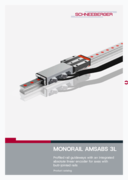MONORAIL AMSABS 3L - Product brochure - Profile linear guideways with absolute measuring system for long axes