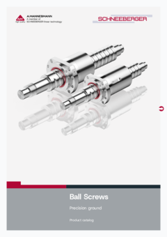 Ball Screws SCHNEEBERGER - Product catalog