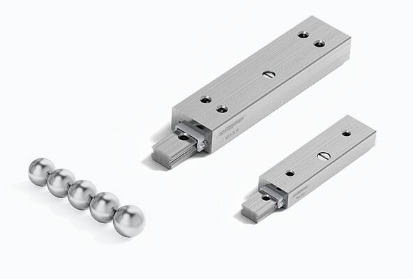 Micro frictionless table with ball cages type MINISLIDE MS