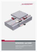 MONORAIL and AMS - Application catalog  - Lubrifiaction, dimensioning, installation, mounting, measure of precaution