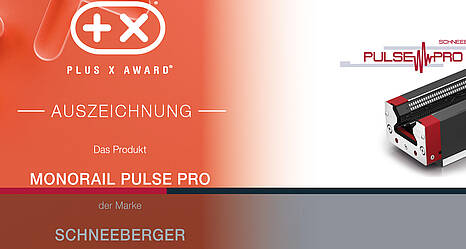 슈네베르거의 모노레일 펄스 프로가 플러스 X 어워드를 수상했습니다.