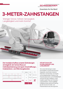 3-Meter Zahnstangen