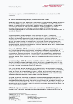 Un sistema de medición integrado que garantiza un recorrido exacto