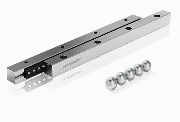 Linear guideways with ball cages