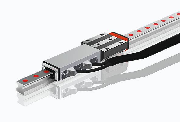 Integrated measuring system for absolute distance measurement system Type AMSABS 3L for long axes