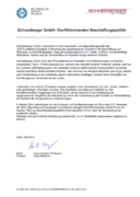 Conflict Minerals procurement Policy - SCHNEEBERGER GmbH, German