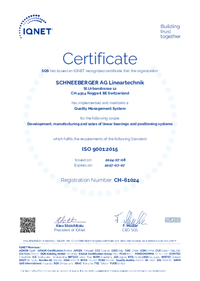 SN EN ISO 9001:2015 - IQNET in English