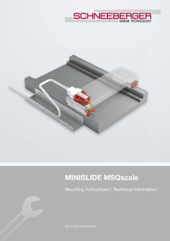 MINISLIDE MSQscale - Mounting instructions