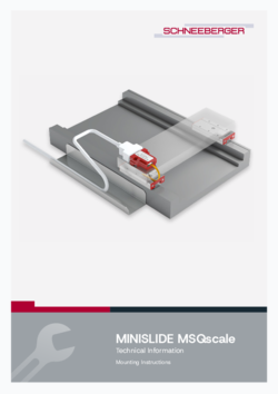 MINISLIDE MSQscale - Mounting instructions