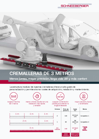 Flyer CREMALLERAS DE 3 METROS - 