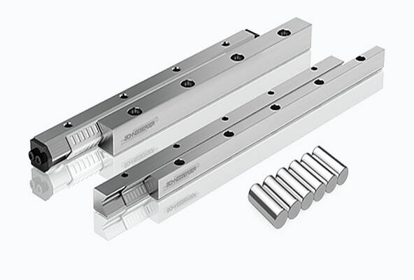 Linear guideways with needle cages