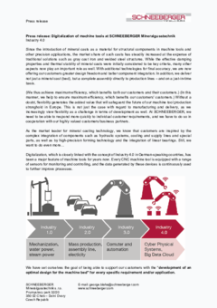 Digitalization of machine tools at SCHNEEBERGER Mineralgusstechnik