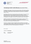 Conflict Minerals procurement Policy - SCHNEEBERGER GmbH, English