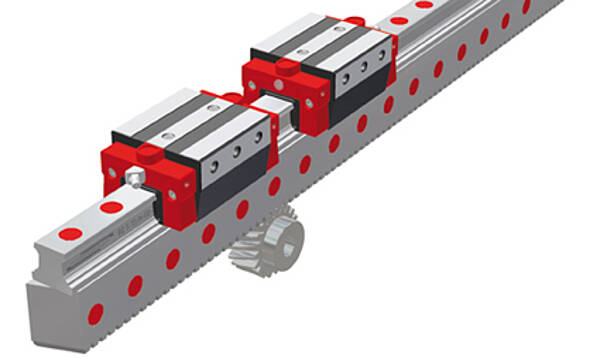 MONORAIL BZ Profiled guideway with
integrated racks