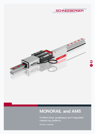 MONORAIL und AMS - Produktkatalog - Profilschienenführungen und integrierte Messsysteme
