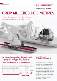 CRÉMAILLÈRES DE 3 MÈTRES
