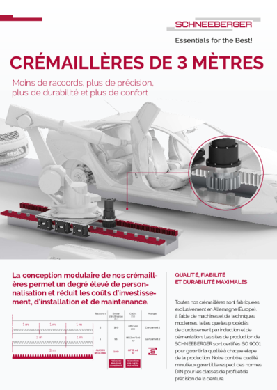 Flyer CRÉMAILLÈRES DE 3 MÈTRES - 