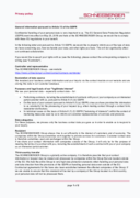 Art. 13 and 6 - Contact form website - SCHNEEBERGER Group - 