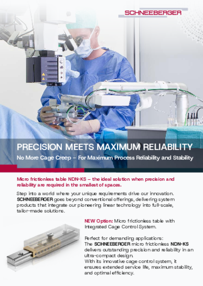 Type NDN-KS micro frictionless table - 