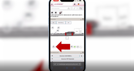 SCHNEEBERGER CAD 제품을 다운로드하고 컴퓨터로 생성된 추가 정보와 함께 응용 프로그램에 시각적으로 표시하십시오.