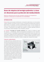 Informe técnico - Bases de máquinas de hormigón polimérico: La base sin vibraciones para la protección del medioambiente