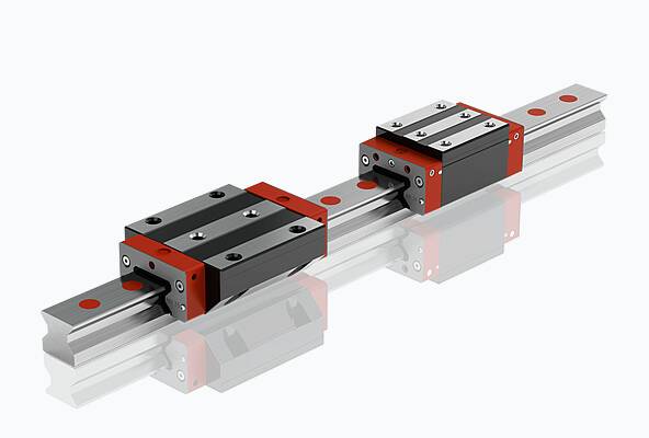 Linear bearings with rollers