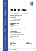FR_ISO_9001:2015 Schneeberger GmbH - Höfen, Bessenbach, Magdeburg, Germany, Certificate in French