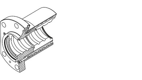 Internal nut cooling Internal nut cooling