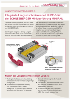 Integrierte Langzeitschmiereinheit LUBE-S