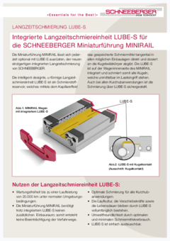 Integrierte Langzeitschmiereinheit LUBE-S