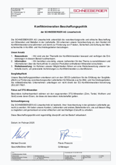 Konfliktmineralien Beschaffungspolitik